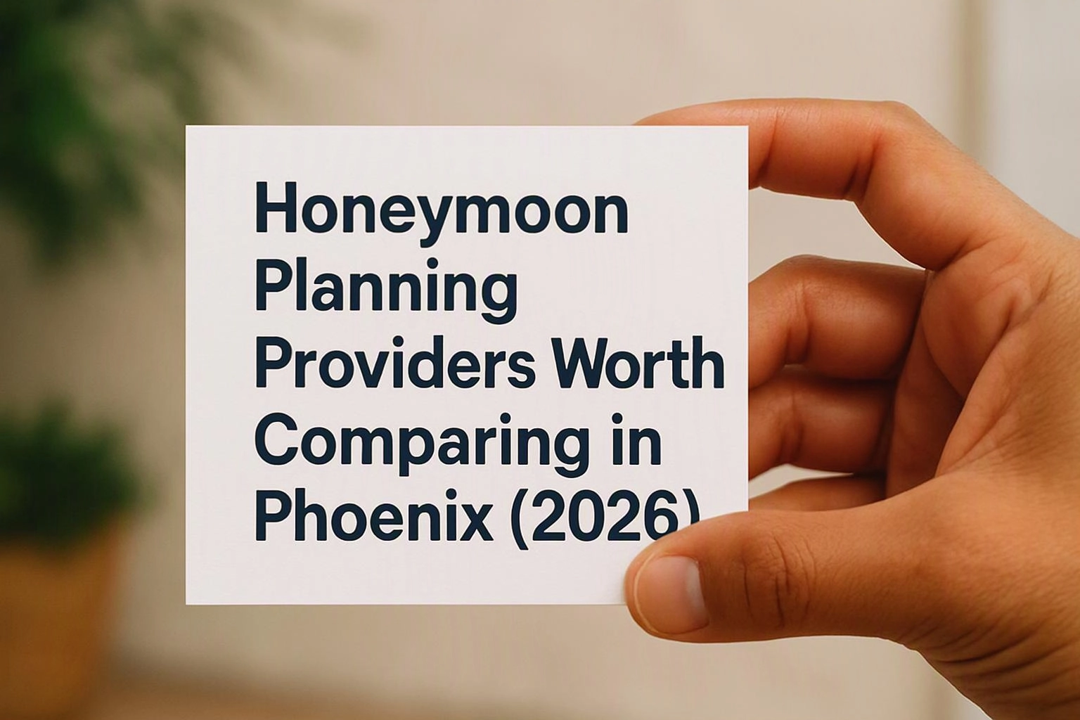 Honeymoon Planning Providers Worth Comparing in Phoenix (2026)