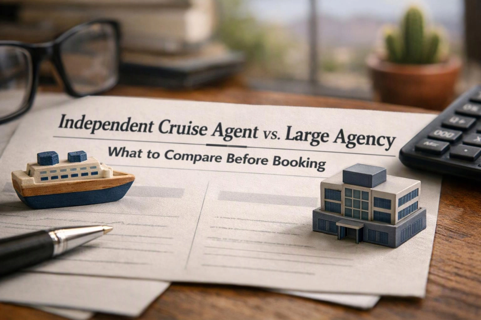 Independent Cruise Agent vs. Large Agency: What to Compare Before Booking